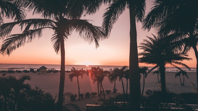 Sonnenuntergang am St- Pete Beach, Florida