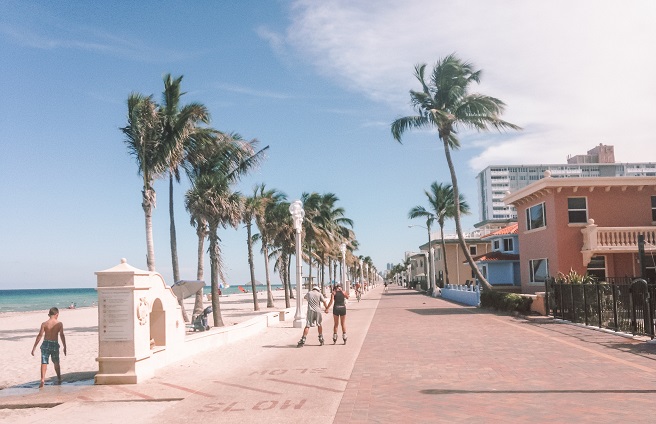 Promenade am Hollywood Beach, Florida