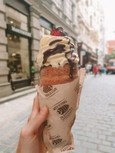 Trdelnik, typisches Gebäck in Prag