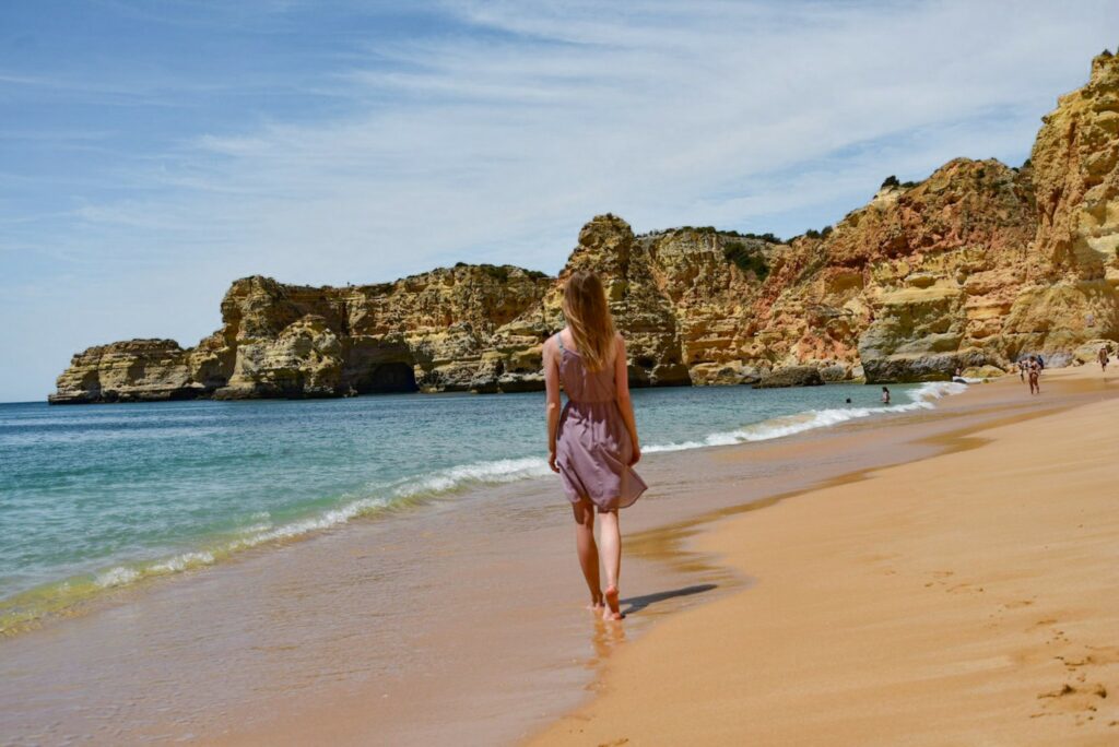 Praia de Marinha, einer der schönsten Strände an der Algarve