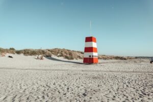 Gudmindrup Strand, an der Ostsee in Dänemark