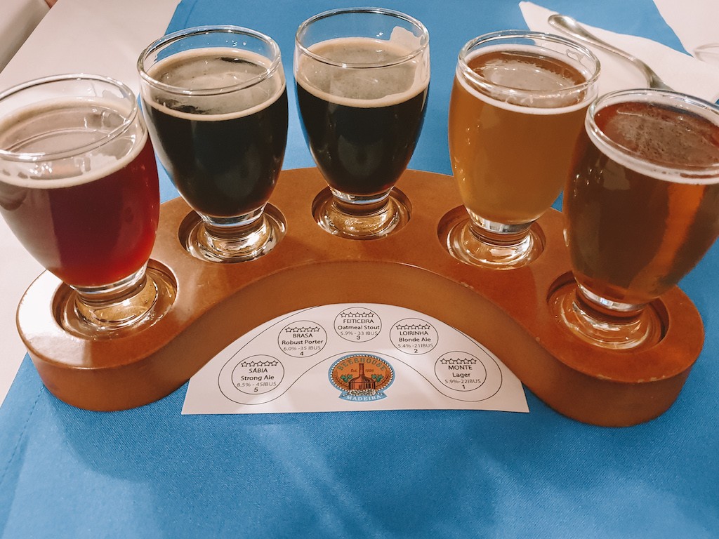 Verschiedene Biersorten im Beerhouse