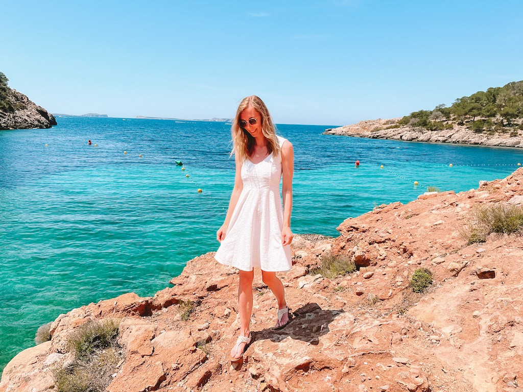 Einer der schönsten Strände auf Ibiza: Cala Saladeta bei San Antonio