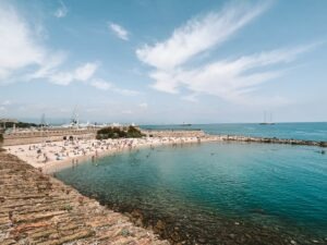Plage de la Gravette an der Côte d'Azur