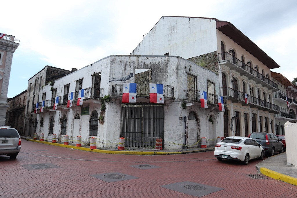 Historische Gebäude in Casco Viejo, in Panama Stadt