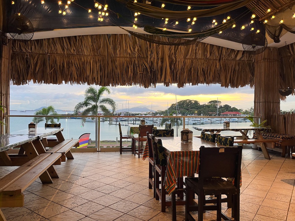 Terrasse vom Sabroso Restaurant in Panama Stadt