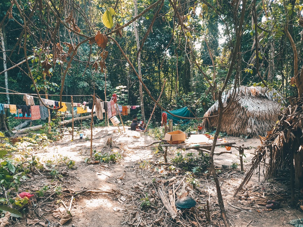 Orang Asli Dorf im Taman Negara Regenwald