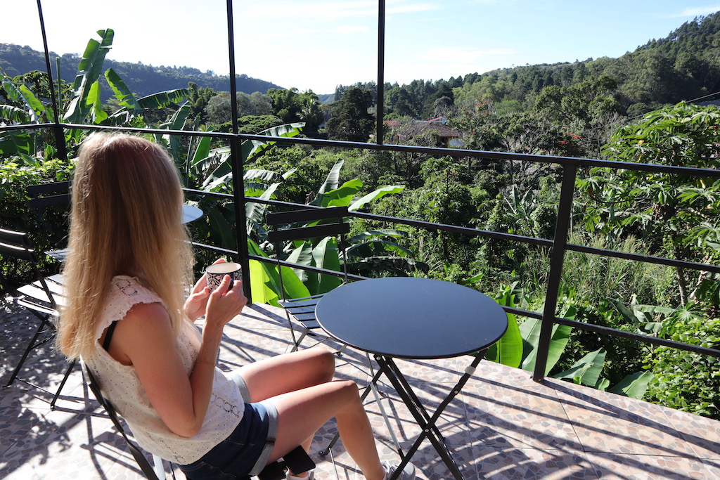 Ausblick von der Villa Allejandro auf die Berge in Boquete