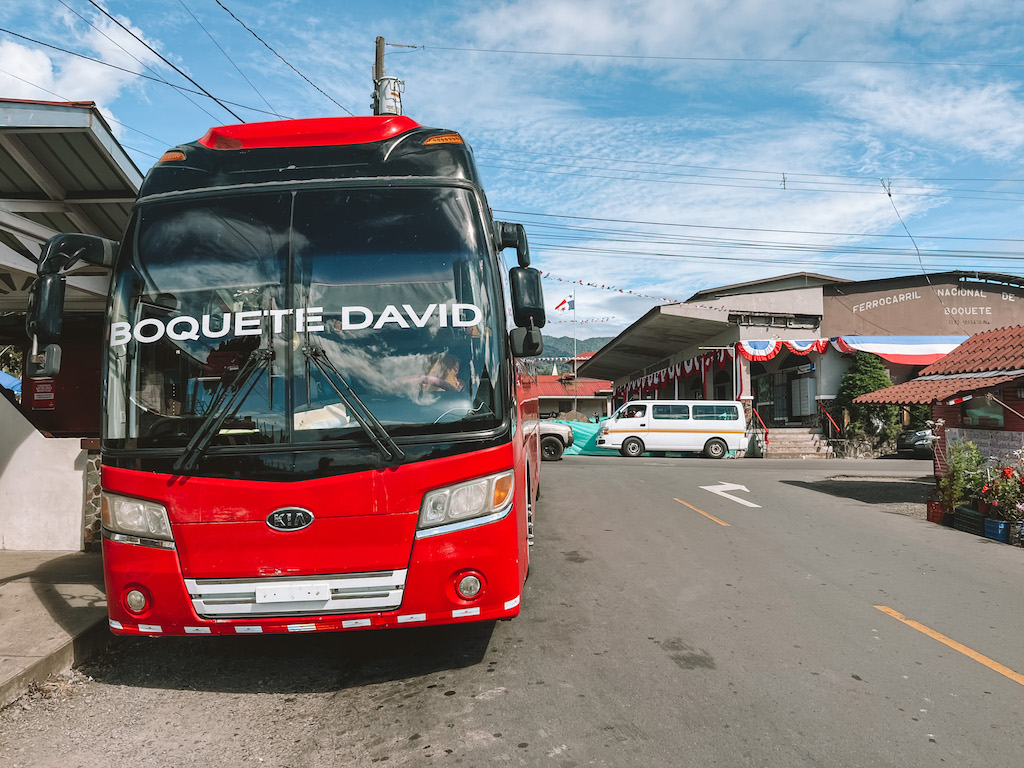 Bus von Boquete nach David in Panama