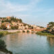 Verona, Ausblick auf Castel San Pietro und Ponte Pietra