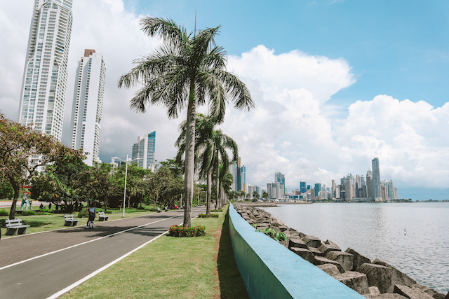 Panama Stadt, Aussicht auf die Skyline