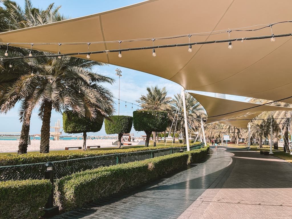 Corniche Beach in Abu Dhabi, privater Strandabschnitt
